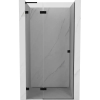 Mexen Lunar L balra nyíló zuhanyajtó 85 cm, átlátszó, fekete - 834L-085-000-70-00-L