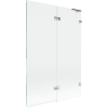 Mexen Lunar L fürdőkád paraván 2-szárnyú jobb 120 x 150 cm, áttetsző, króm - 897L-120-100-01-00-P