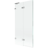 Mexen Lunar L kádparaván kétszárnyú balos 90 x 150 cm, átlátszó, króm - 897L-090-100-01-00-L