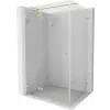 Mexen Lunar T zuhanykabin balra nyíló 115 x 90 cm, átlátszó, selyemfényű arany - 834T-115-090-55-00-L