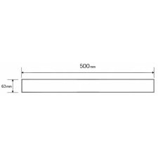 Mexen M18 lefolyófedő zuhanyfolyókához 50 cm, Króm - 1023050 fürdőkellék