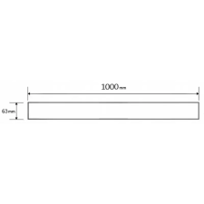 Mexen M33 lefolyófedő zuhanyfolyókához 100 cm, Fekete - 1733100 fürdőkellék