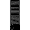 Mexen Mars elektromos radiátor 1200 x 600 mm, 600 W, fekete - W110-1200-600-6600-70
