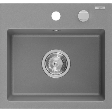 Mexen Milo 1-medencés gránit mosogató 435 x 410 mm, Szürke - 6505441000-71 mosogatótálca