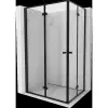 Mexen Mist-F Duo összecsukható zuhanykabin balos 90 x 80 cm, fekete keret, fekete - 8A6-090L-080P-70-70