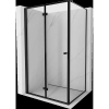 Mexen Mist-F összecsukható zuhanykabin bal 100 x 90 cm, fekete keret, fekete - 8A6T-100-090-70-70-L