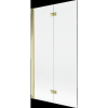 Mexen Mist kádparaván, 2 szárnyú, balos, 100 x 150 cm, átlátszó, arany - 8A9-100-002-50-00-L
