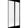 Mexen Mist L fürdőkádparaván, 2 szárnyú, jobbos, 100 x 150 cm, fekete keret, fekete - 8A9L-100-011-70-70-P