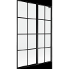 Mexen Mist L kádparaván 2 szárnyú jobbos 120 x 150 cm, fekete rács, fekete - 8A9L-120-011-70-77-P