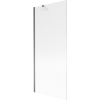 Mexen Next 1-szárnyú fürdőkádparaván 80 x 150 cm, csíkos, gun metal - 895-080-000-00-09-95