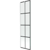 Mexen Next 1-szárnyú zuhanyparaván 50 x 150 cm, fekete rács, fehér - 895-050-000-00-77-20
