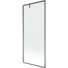 Mexen Next egyszárnyú kádparaván 80 x 150 cm, fekete keret, gun metal - 895-080-000-00-70-95