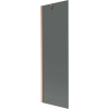 Mexen Next fürdőkád paraván 1-szárnyú 60 x 150 cm, grafit, kefélt réz - 895-060-000-00-40-65