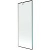 Mexen Next kádparaván 1-szárnyú 70 x 150 cm, fekete keret, kefe nikiel - 895-070-000-00-70-97
