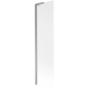 Mexen Next L fürdőkád paraván 1-szárnyú 50 x 150 cm, zúzott, gun metal - 895-050-000-03-30-95