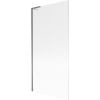 Mexen Next L kádparaván 1-ajtos 90 x 150 cm, csíkos, gun metal - 895-090-000-03-09-95