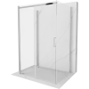 Mexen Omega háromoldalú zuhanyfülke, tolóajtós, 120 x 100 cm, áttetsző, króm - 825-120-100-01-00-3S