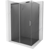 Mexen Omega tolóajtós zuhanykabin 160 x 100 cm, Sötétszürke, Króm - 825-160-100-01-40