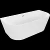 Mexen Oval szabadon álló falra szerelhető kád 140 x 75 cm, fehér, fényezett nikkel lefolyóval - 52671407500-97