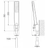 Mexen Pecos R72 kád készlet, Fekete - 72703R72-70
