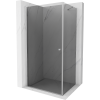 Mexen Pretoria nyílóajtós zuhanykabin 70 x 90 cm, Sötétszürke, Króm - 852-070-090-01-40