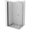 Mexen Pretoria nyílóajtós zuhanykabin 80 x 70 cm, Átlátszó, Fekete - 852-080-070-70-00
