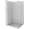 Mexen Pretoria nyílóajtós zuhanykabin 90 x 80 cm, Átlátszó, Króm - 852-090-080-01-00