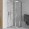 Mexen Rio félkör alakú zuhanykabin 80 x 80 cm, Átlátszó, Króm - 863-080-080-01-00