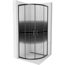 Mexen Rio Íves Zuhanykabin - Tolóajtó - 80x80 cm kád, zuhanykabin