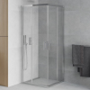 Mexen Rio négyzet alakú zuhanykabin 90 x 90 cm, Átlátszó, Króm - 860-090-090-01-00