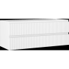 Mexen Rivel fürdőszobai szekrény mosdó alá 120 cm, 2 fiók, bordázott, fehér matt - 91A20-12047-2-BFF01