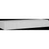 Mexen Rivel fürdőszobai szekrény mosdóhoz, 160 cm, 1 fiók, bordázott, szürke matt - 91A20-16023-1-BF62