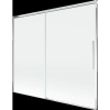 Mexen Rox 2-szárnyú toló zuhanyfal 180 x 150 cm, átlátszó, króm - 8C9-180-001-01-00