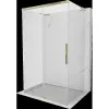 Mexen Rox-3S L 3-falú tolóajtós zuhanykabin 160 x 90 cm, átlátszó, arany - 8C2L-160-090-50-00-3S