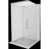 Mexen Rox-3S L 3-falú zuhanykabin 95 x 95 cm, áttetsző, króm - 8C2L-095-095-01-00-3S