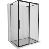 Mexen Rox-3S L 3-oldalas, elhúzható jobbos zuhanykabin 155 x 110 cm, fekete keret, fekete - 8C2L-155-110-70-70-3S-P