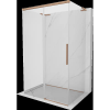 Mexen Rox-3S L 3-oldalas tolóajtós zuhanykabin 120 x 80 cm, átlátszó, kefélt réz - 8C2L-120-080-65-00-3S
