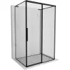 Mexen Rox-3S L jobb tolóajtós, fekete keretes, három falú zuhanykabin 145 x 75 cm - 8C2L-145-075-70-70-3S-P