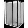 Mexen Rox Duo tolóajtós zuhanykabin 110 x 95 cm, fekete keret, fekete - 8C2D-110-095-70-70