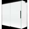 Mexen Rox L 2-szárnyú, tolóajtós 160 + 75 x 150 cm-es fürdőkádparaván, átlátszó, fekete - 8C9L-160-075-70-00
