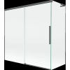 Mexen Rox L 2 szárnyú tolórendszerű kádparaván 160 + 80 x 150 cm, átlátszó, gun gray kefélt - 8C9L-160-080-66-00
