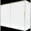 Mexen Rox L kétajtós kádparaván 190 + 80 x 150 cm, átlátszó, arany - 8C9L-190-080-50-00