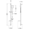 Mexen Royo DQ45 kád készlet, Króm - 72203DQ45-00