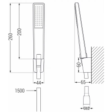 Mexen Royo R72 kád készlet, Króm - 72213R72-00 fürdőkellék