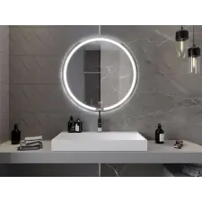 Mexen Rózs LED Tükör - Kerek 90 cm fürdőszoba bútor