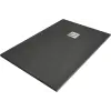 Mexen Stone+   SMC zuhanytálca 110 x 80 cm,  antracit - 44718011 Kompozit zuhanytálca Kompozit zuhanytálca