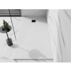 Mexen Stone+   SMC zuhanytálca 200 x 100 cm, fehér ,  takaró fekete - 44101020-B Kompozit zuhanytálca Kompozit zuhanytálca