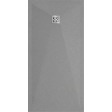 Mexen Stone+ szögletes kompozit zuhanytálca 160 x 70 cm, Szürke-beton - 44617016 fürdőkellék