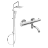 Mexen Tord Kád-Zuhany Szett - Termosztatikus - Króm