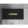 Mexen Toro   SMC zuhanytálca  200 x 80 cm,  fekete ,  takaró arany - 43708020-G Kompozit zuhanytálca Kompozit zuhanytálca